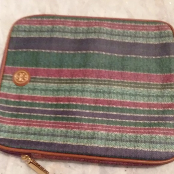 Tory Burch Tablet Case Baha Stripe NWOT - Picture 3 of 6